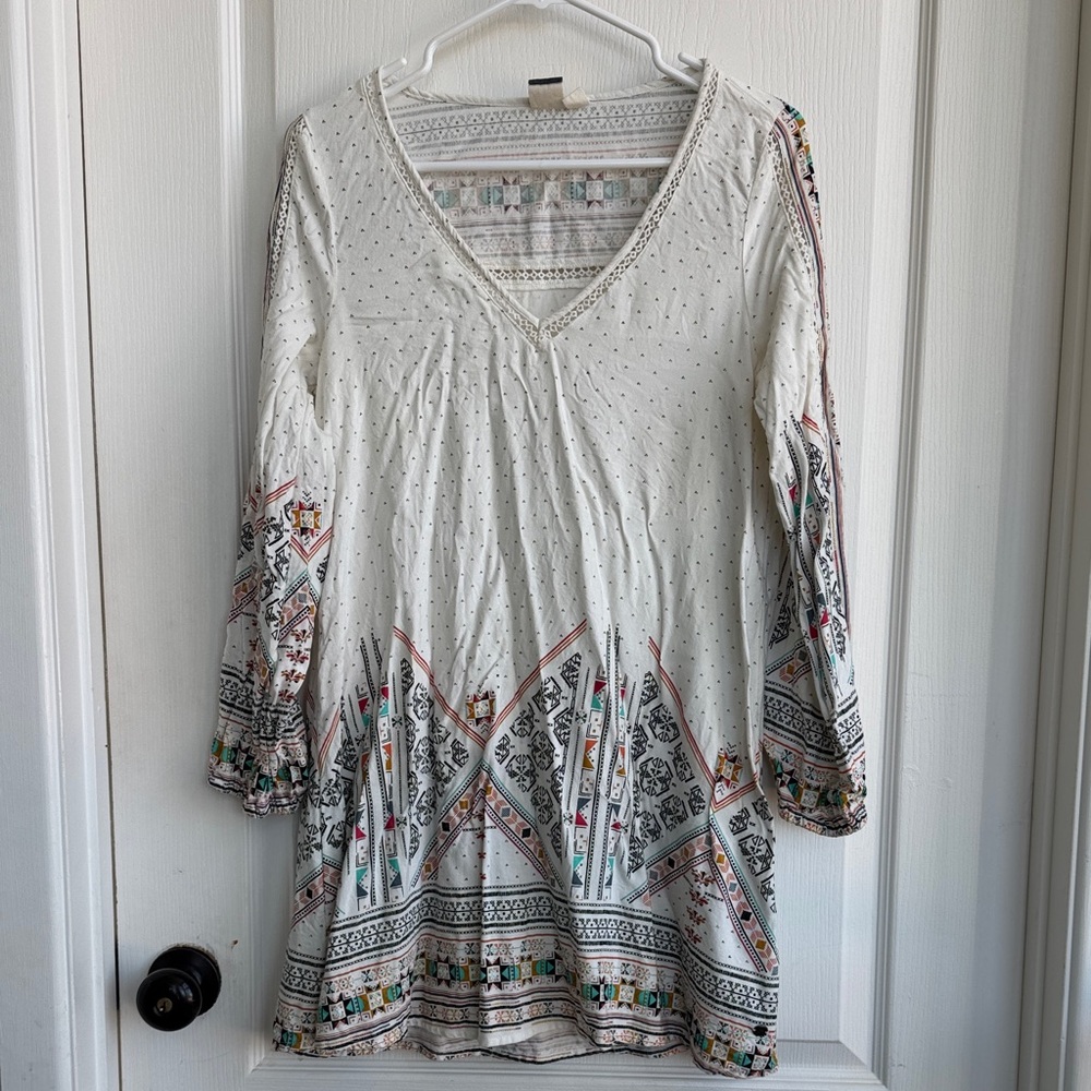 Roxy White Multicolor Patterned Tunic - image 2